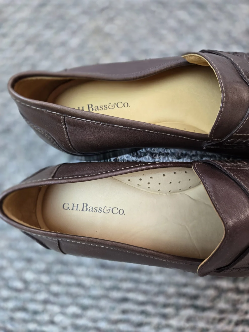 G.H. Bass & Co. Men's Brown Leather Tassel Dress Shoes Size 10.5